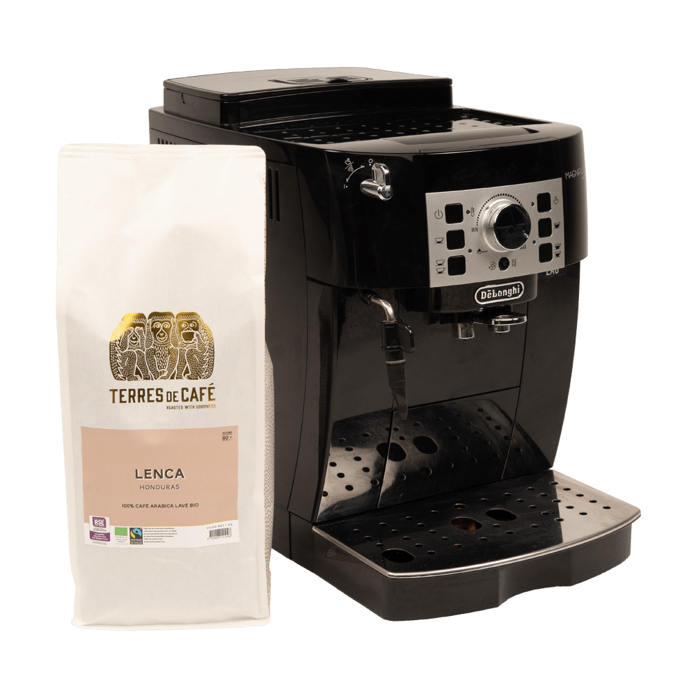 Pack SMALL : cafetière Delonghi  + Grains BIO