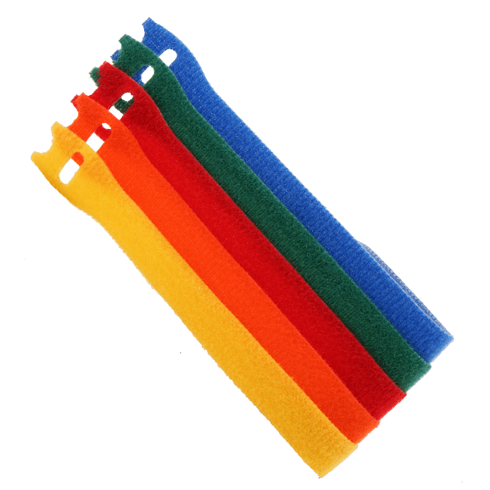 Velcro attache câble 5 couleurs 12 x 200mm