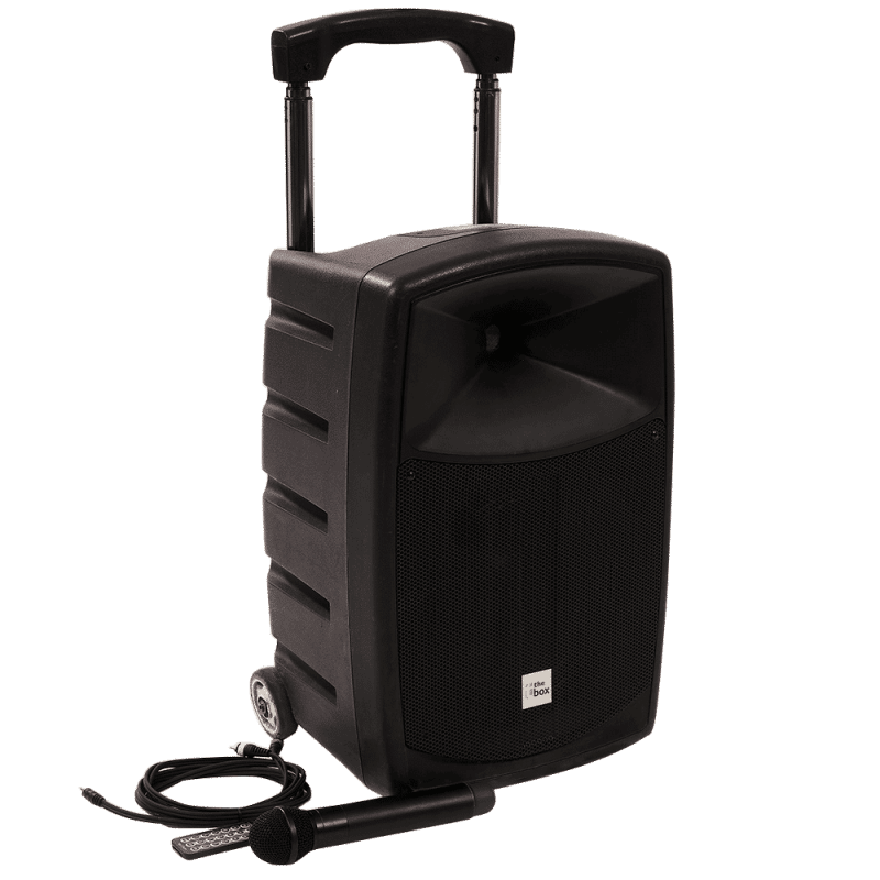 Enceinte amplifiée 120W sur batterie + accessoires