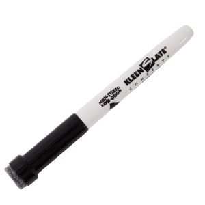 Whiteboard Marker w/ Eraser - Black (Bullet Tip/Kleenslate)