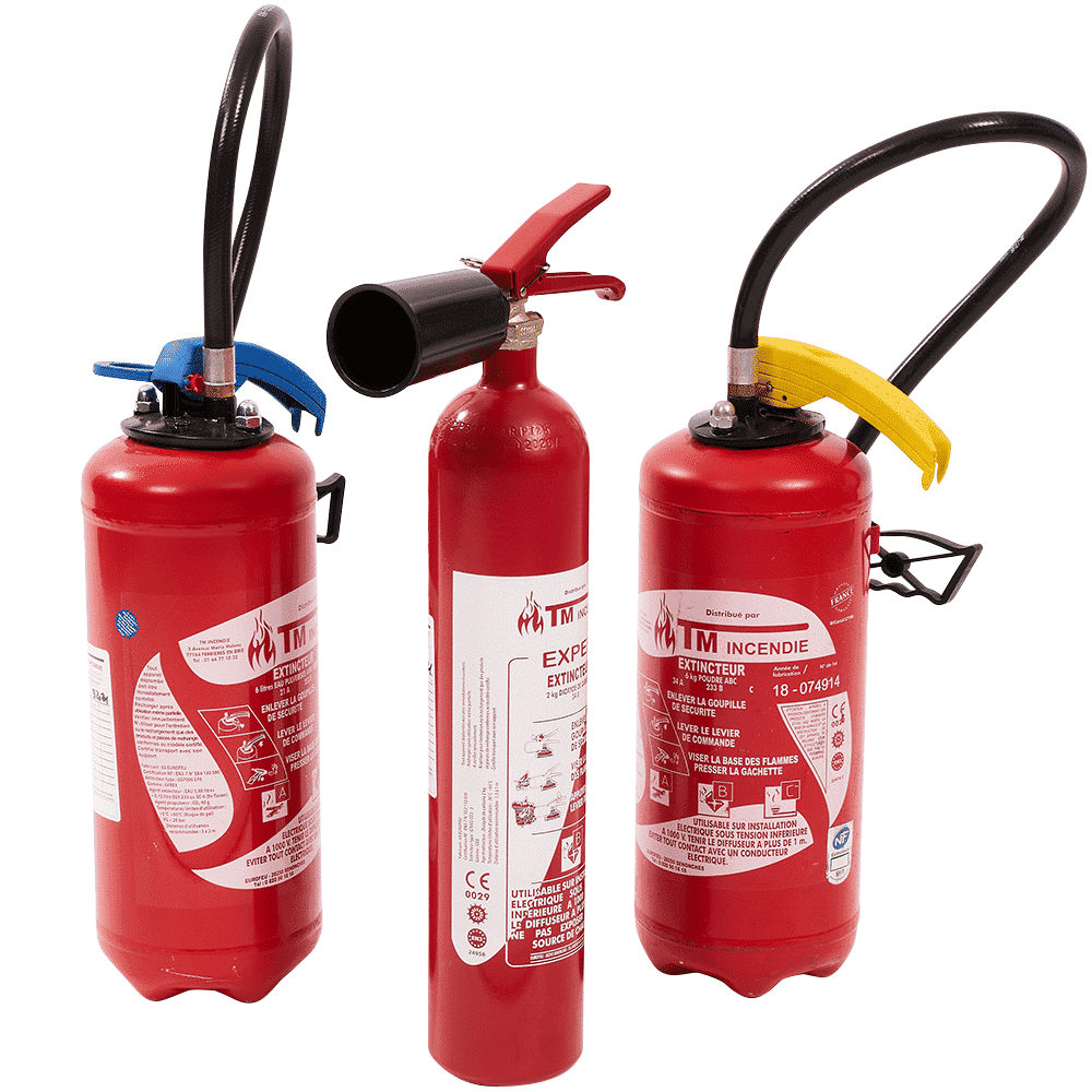 Extincteur CO2, Eau et Poudre ABC - Extincteur Securite Incendie