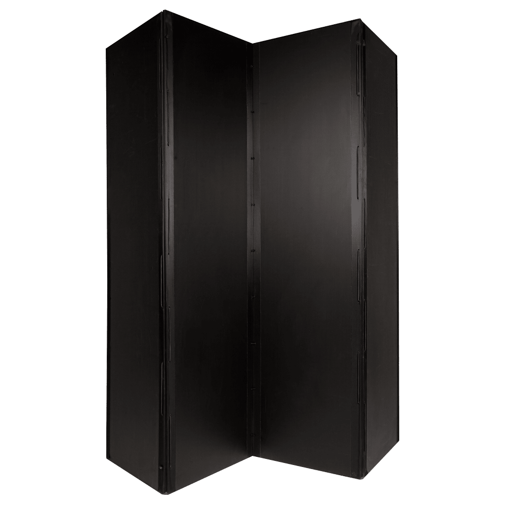 Black Folding Room Divider (1,8 M / 4 Panels)