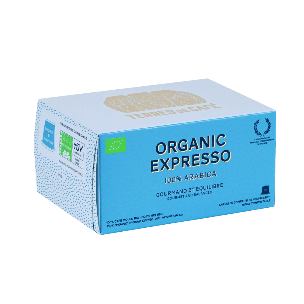 Nespresso organic capsules x10