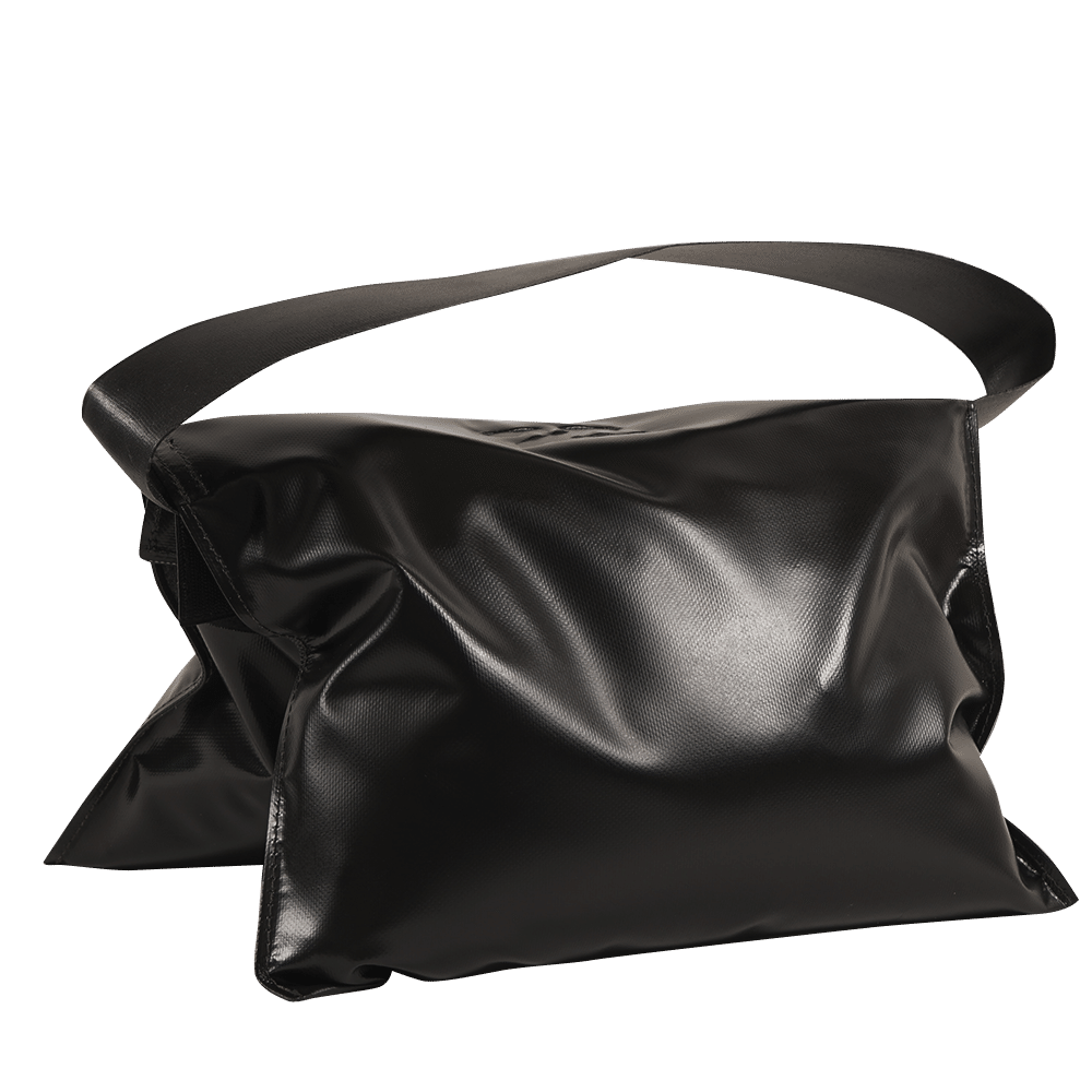 Gueuse PVC noire (10kg) + Sac intérieurs remplis / soudés