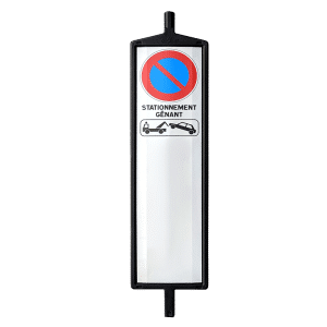 Support sign for parking regulation + base